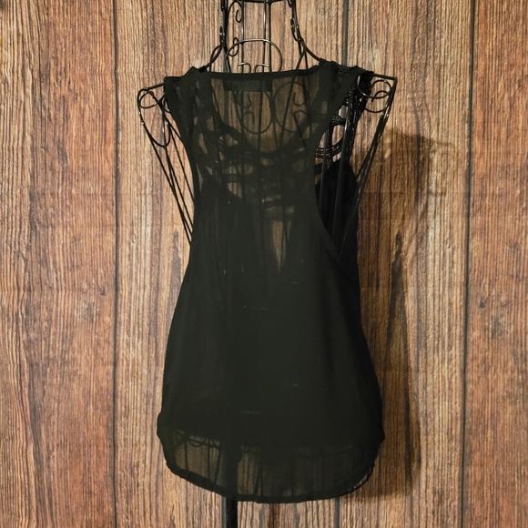 Angl Peekaboo Front Sleeveless  Blouse - Picture 3 of 5